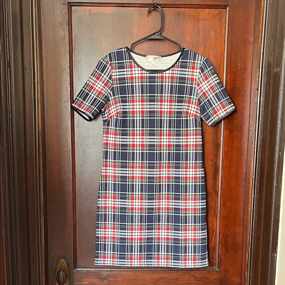 Plaid Red and Blue Dress